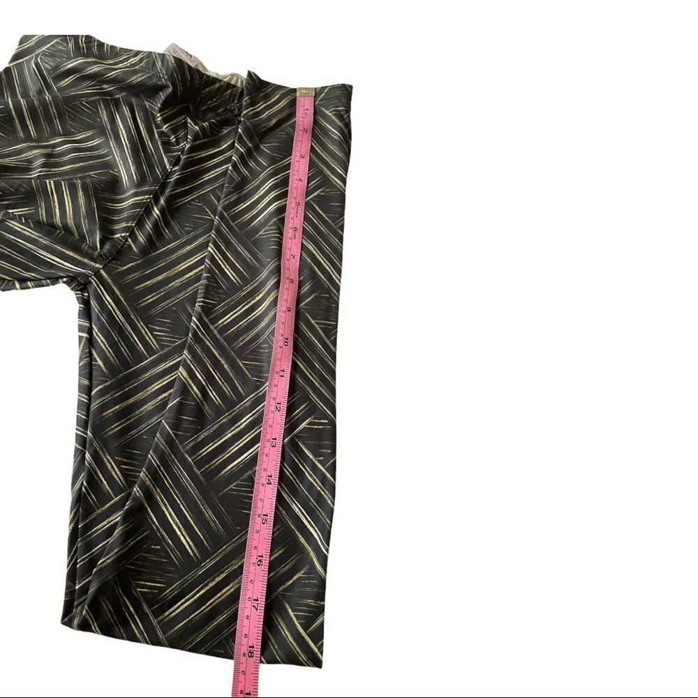 BLACK AND GOLD LEGGINGS, ONE SIZE - Picture 6 of 8